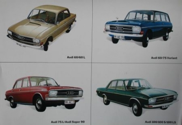 Audi Modelprogram 1969 Carbrochure (8105)